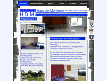 Tablet Screenshot of hdm-zimmervermietung.de